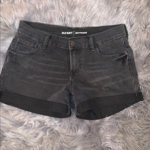 OLD NAVY BLACK DENIM SHORTS